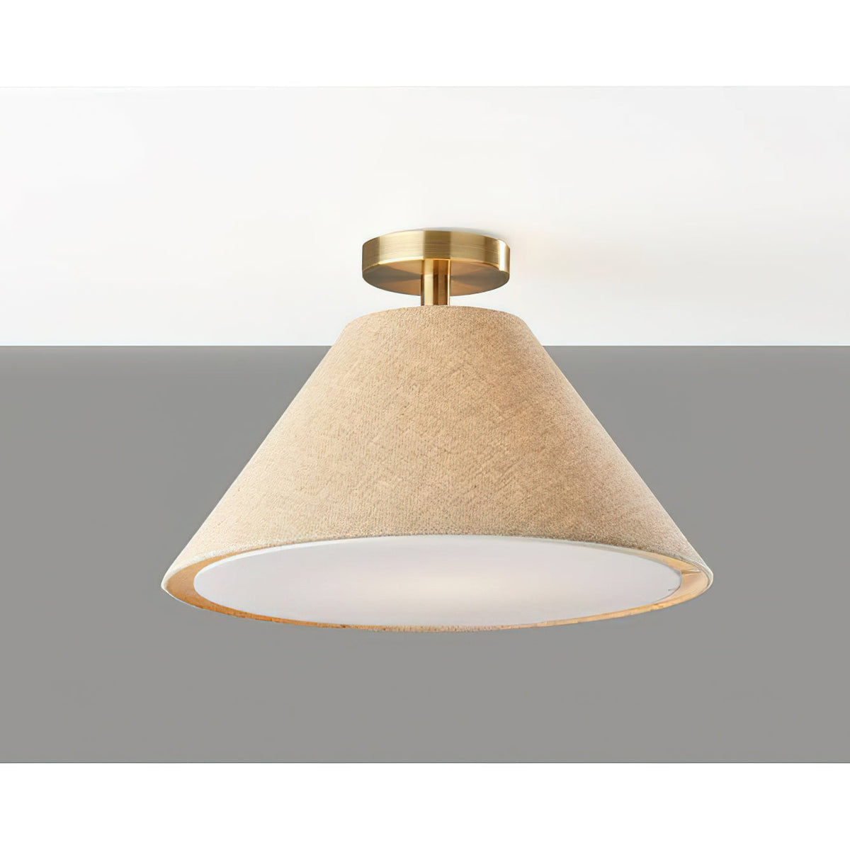 Emery Linen Flush Mount