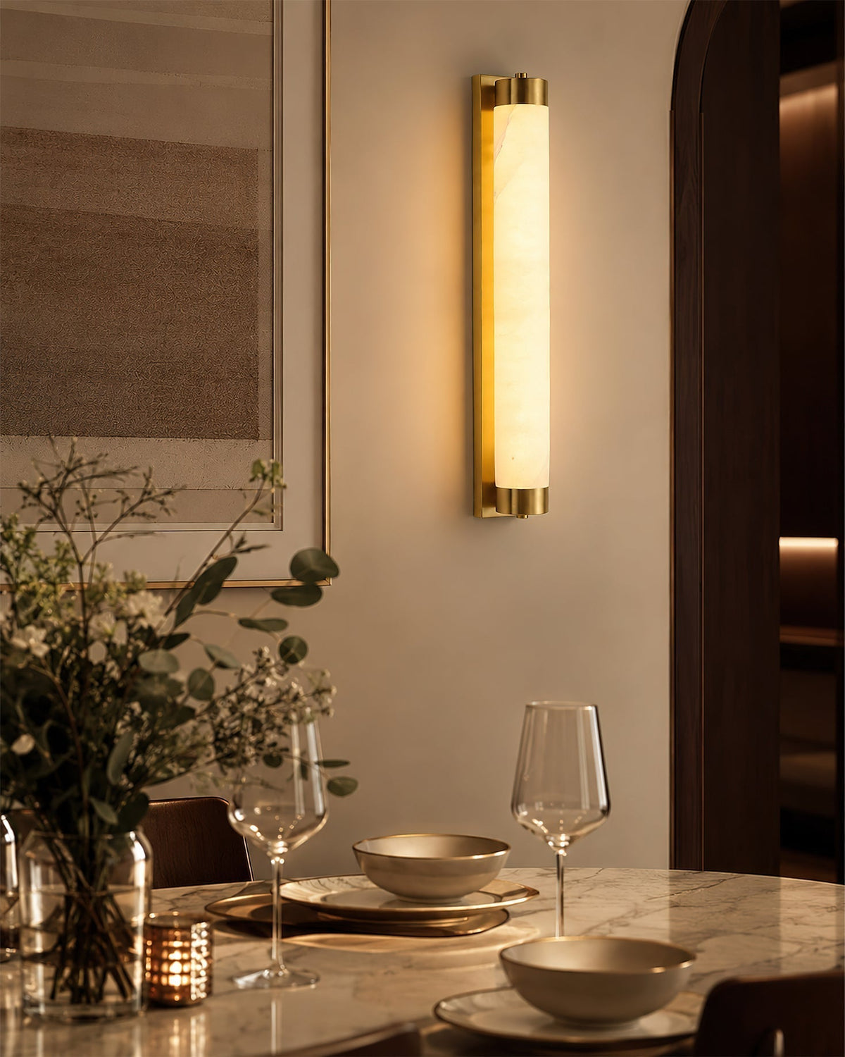 Alvion Alabaster Wall Sconce