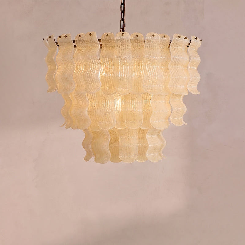 Viraiian Textured Wave Chandelier