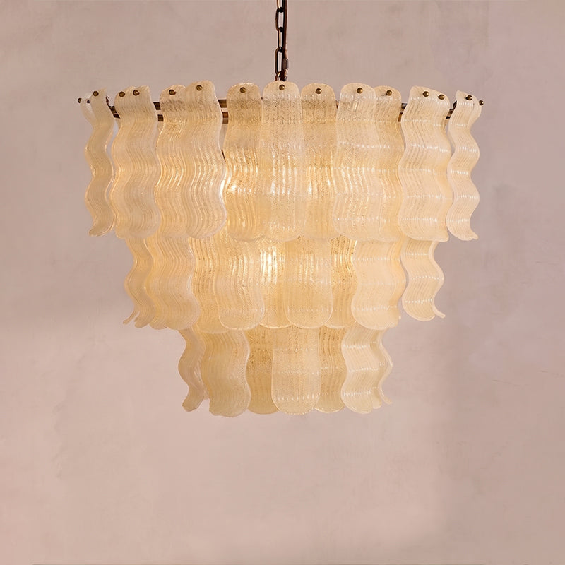 Viraiian Textured Wave Chandelier
