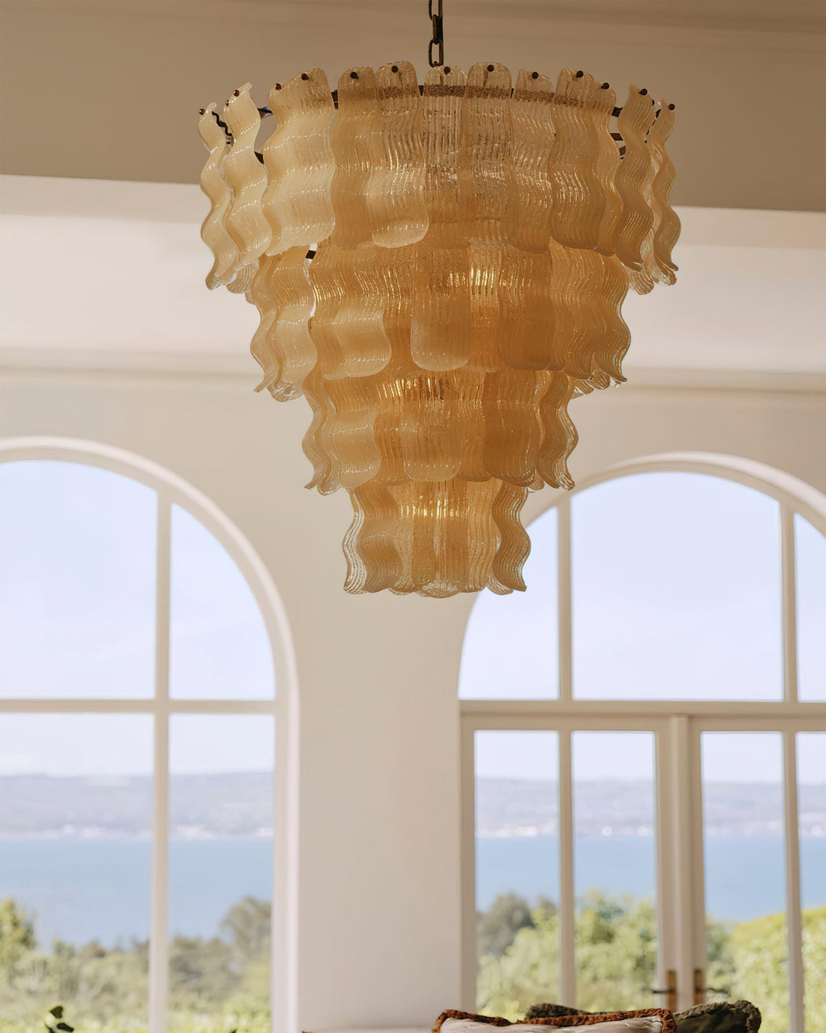 Viraiian Textured Wave Chandelier