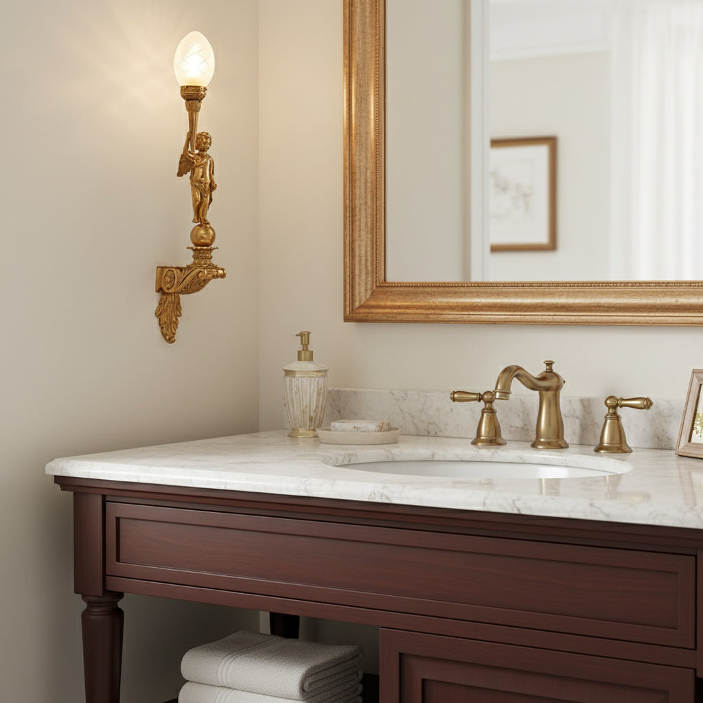 Lysand Brass Wall Lamp