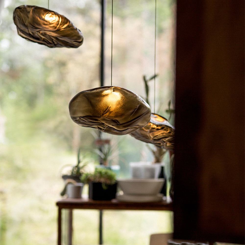 Colopuk Minimalist Spherical Glass Pendant Light, 3 Colour