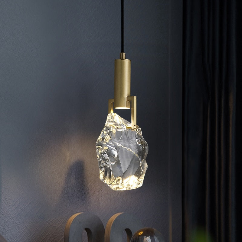 Elquin Pendant Light Crystal Cylindrical Shape-Relic Pieces