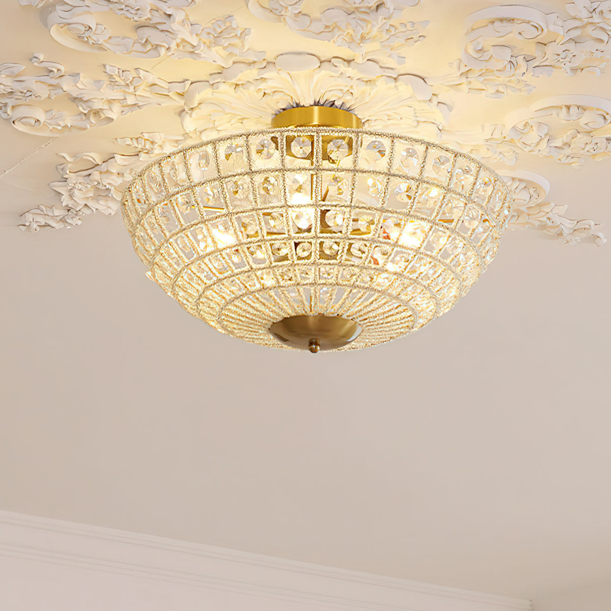 Luxelelle Crystal Ceiling Light