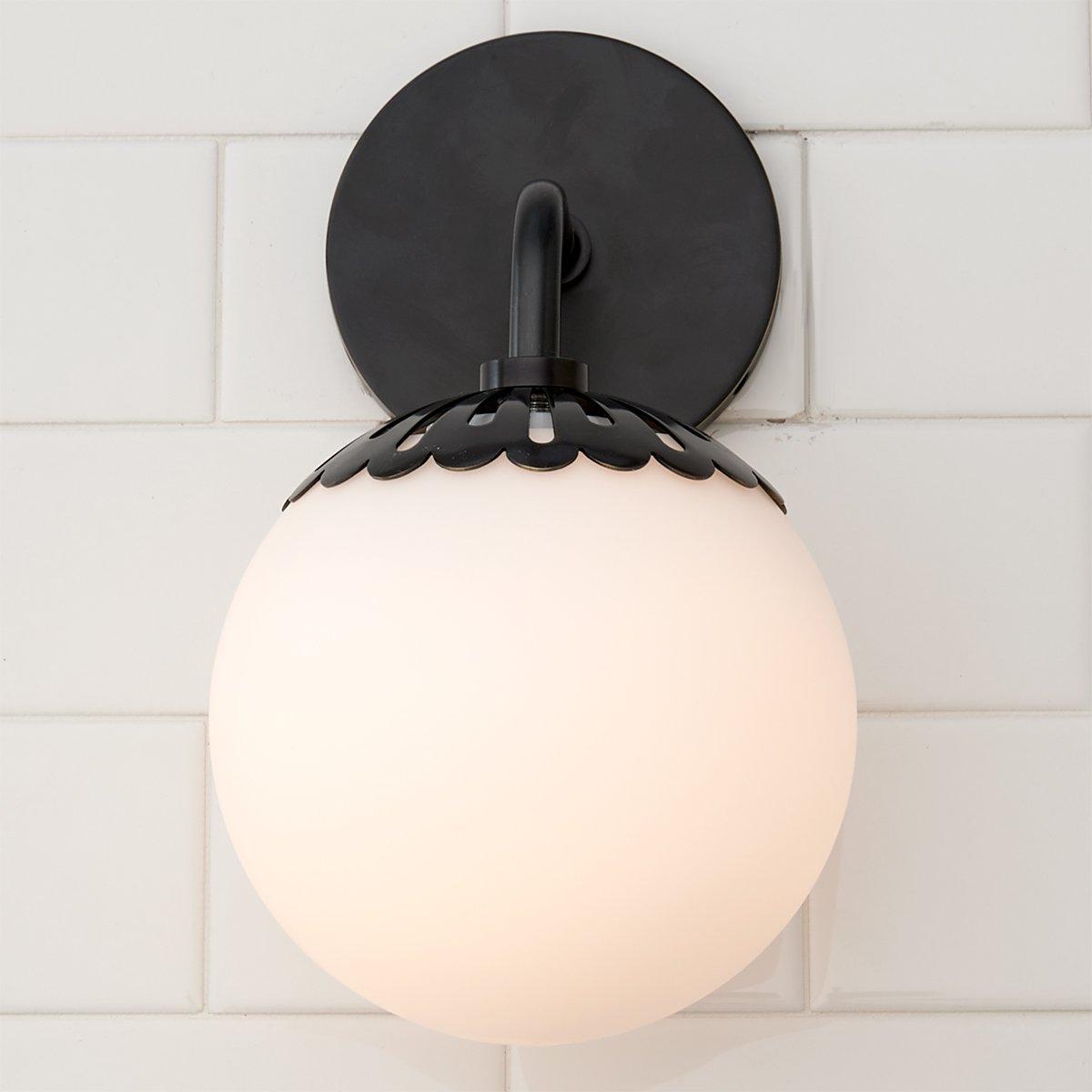 Pagumik Globe Glass Wall Lamp