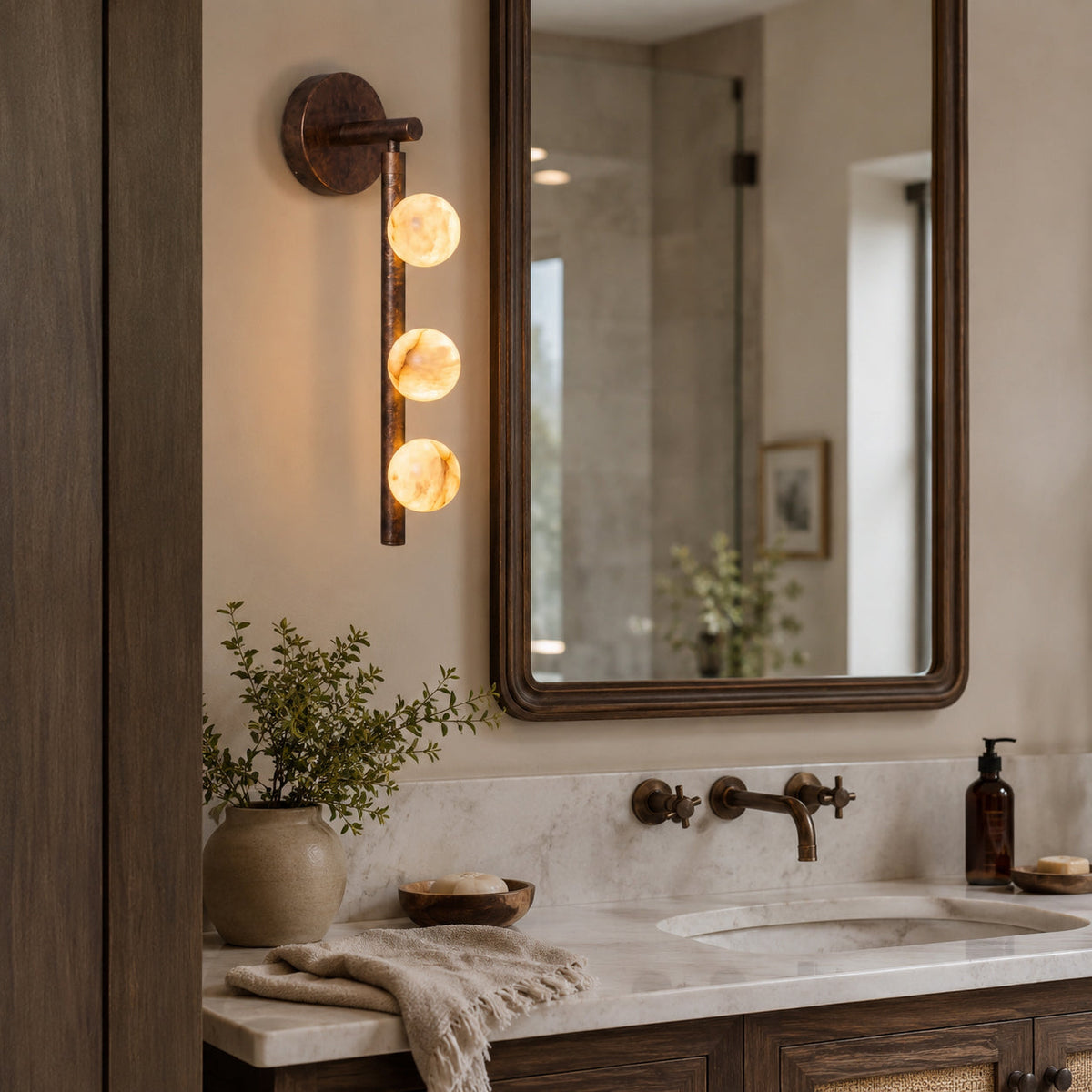 Drop Alabaster Wall Sconce