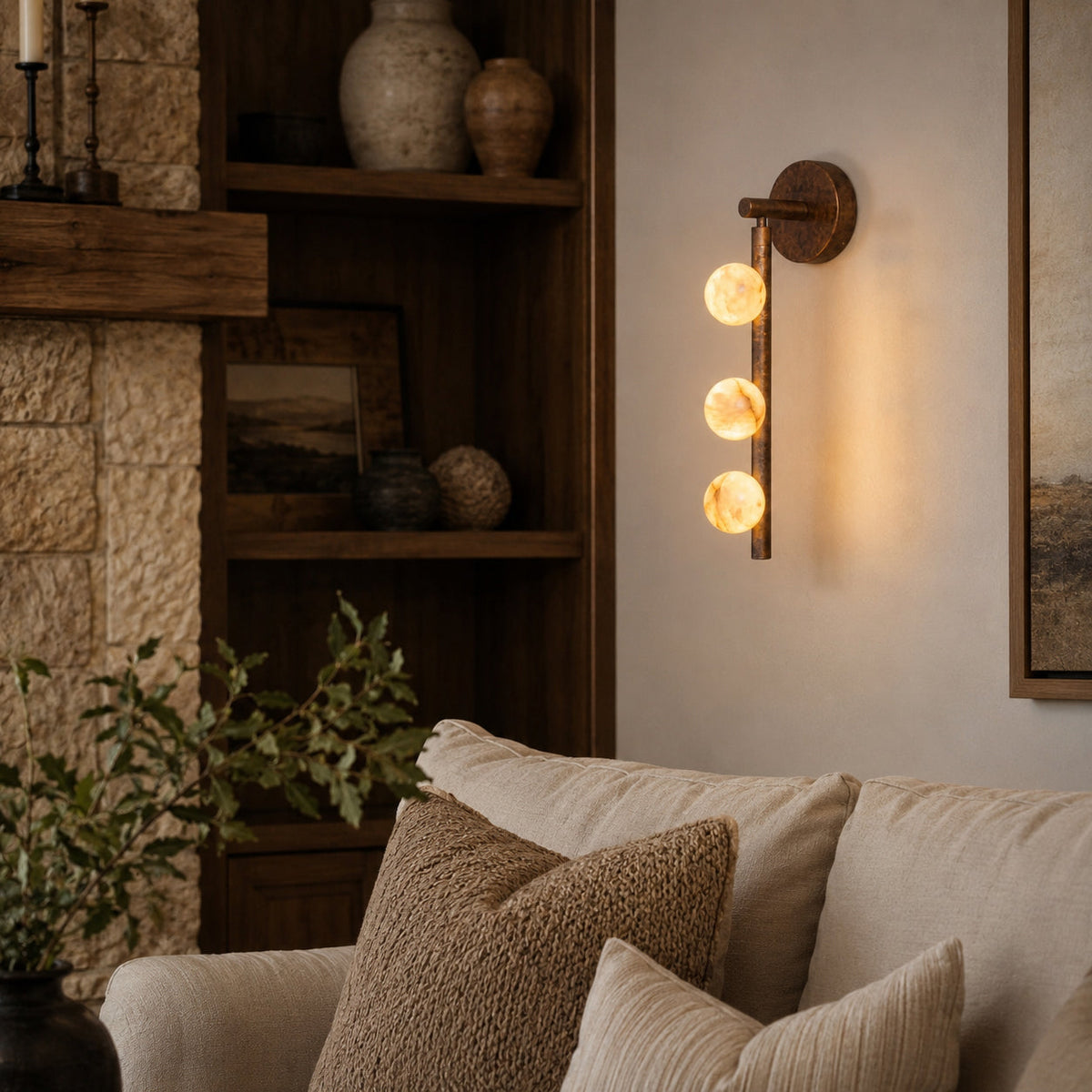 Drop Alabaster Wall Sconce