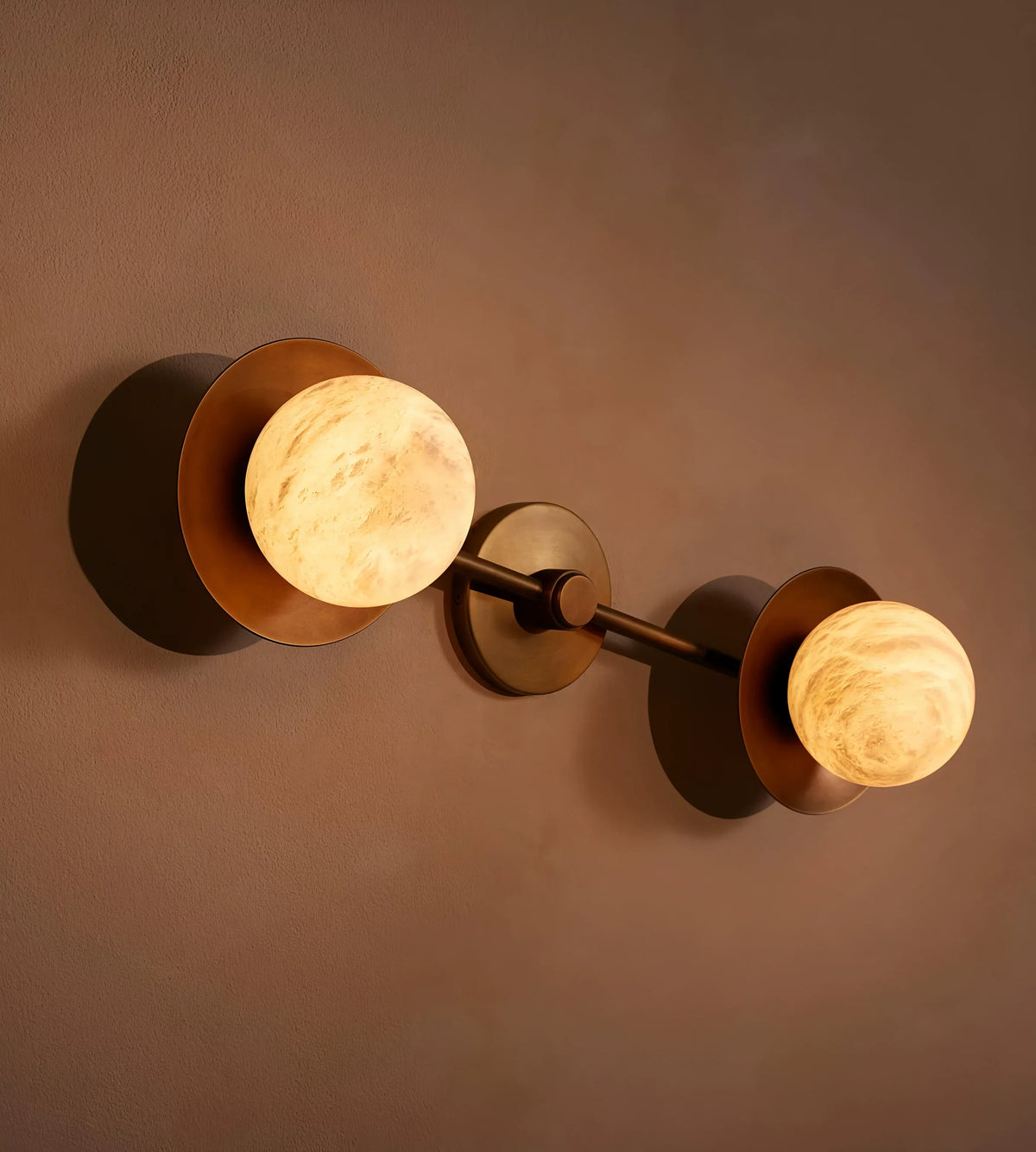 Alberora Halo Alabaster Wall Light