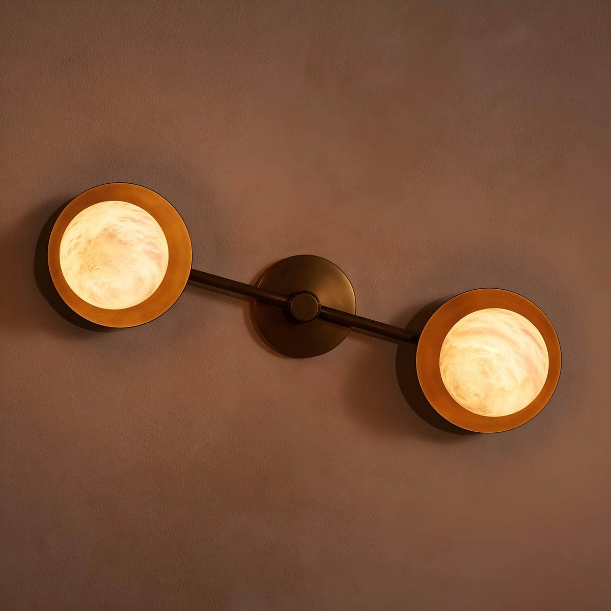 Alberora Halo Alabaster Wall Light