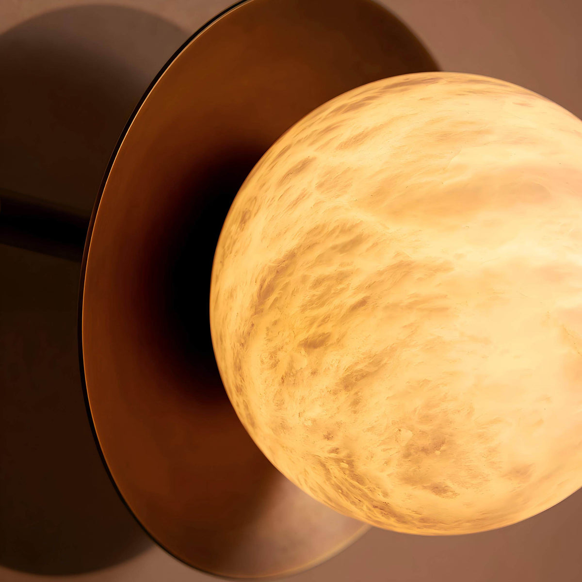 Alberora Halo Alabaster Wall Light