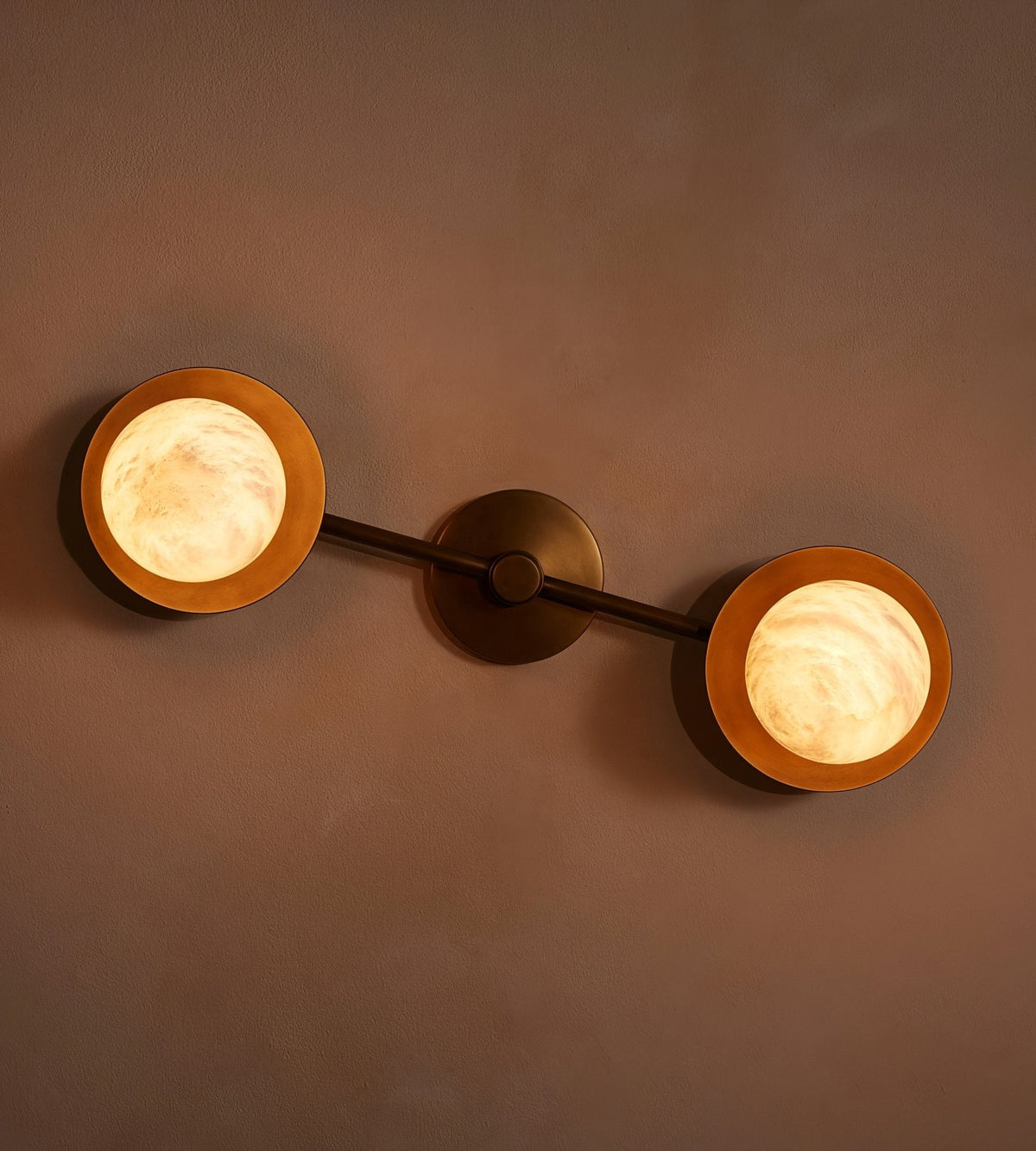 Alberora Halo Alabaster Wall Light
