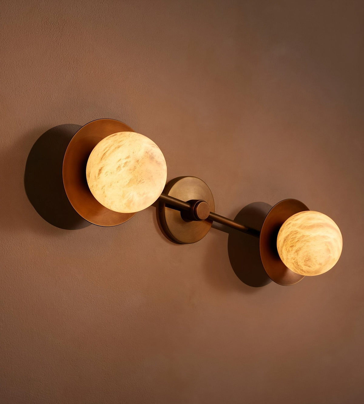 Alberora Halo Alabaster Wall Light