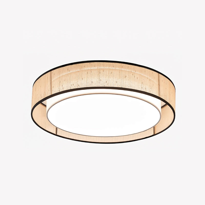 Fioiraya Linen Flush Mount Ceiling Light