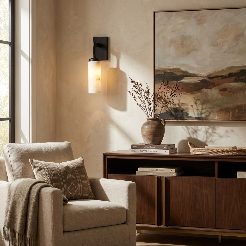 Mardenstone Alabaster Wall Sconce