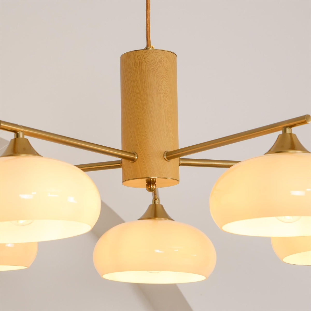 Nova Natural Persimmon Glass Chandelier-Relic Pieces