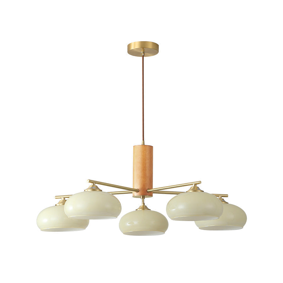 Pinaber Glass Persimmon Chandeliers