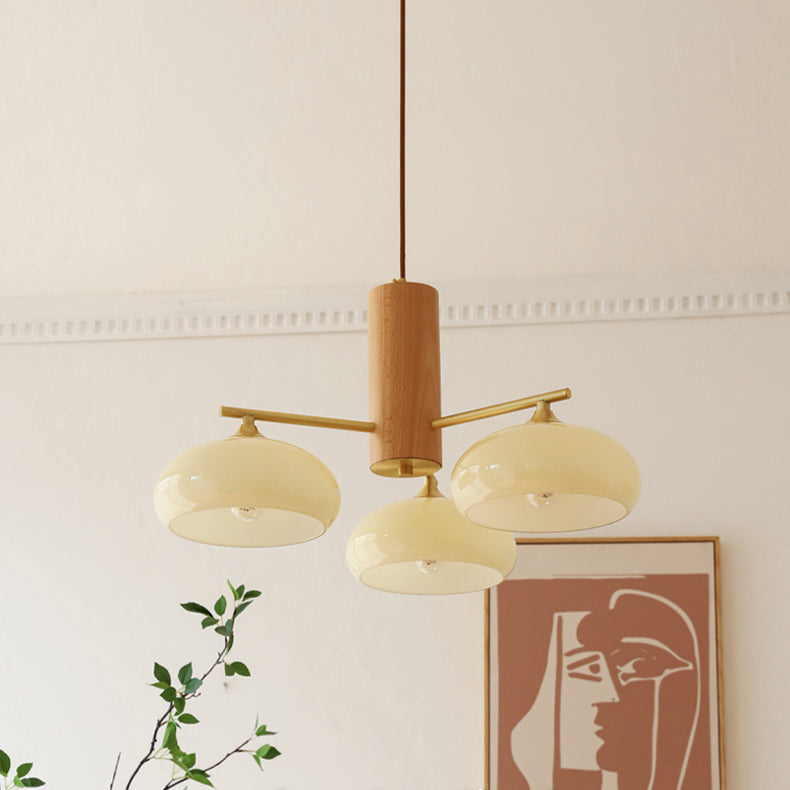 Nova Natural Persimmon Glass Chandelier-Relic Pieces