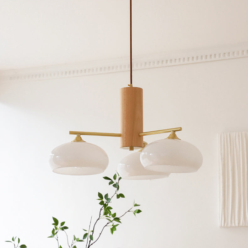 Nova Natural Persimmon Glass Chandelier-Relic Pieces