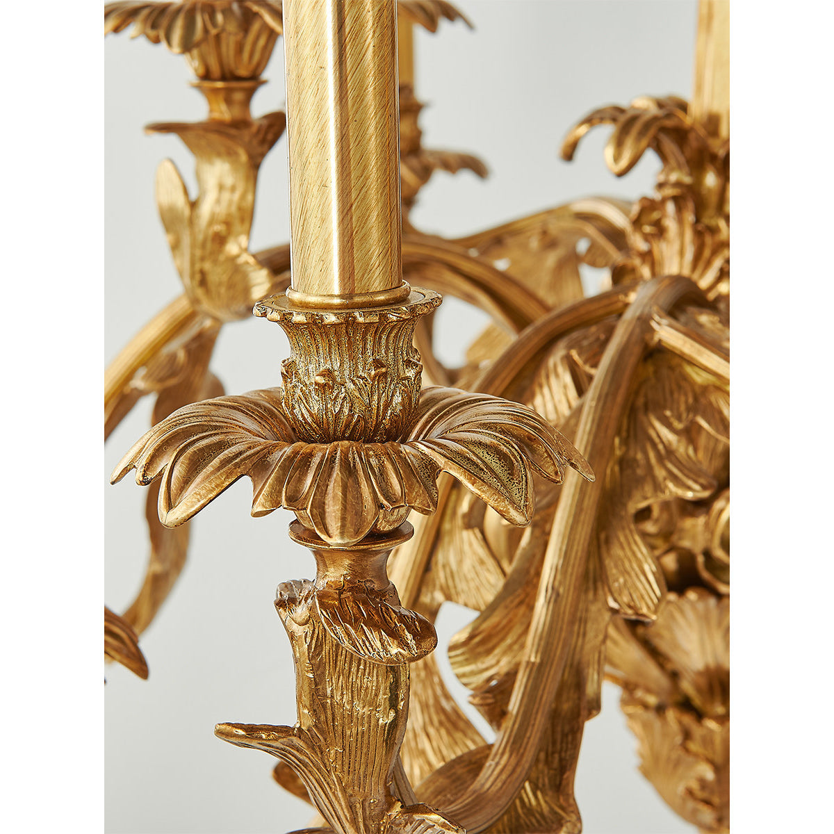 Solarissa Brass Leaf Chandelier