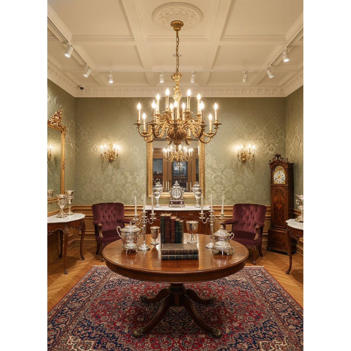 Solarissa Brass Leaf Chandelier