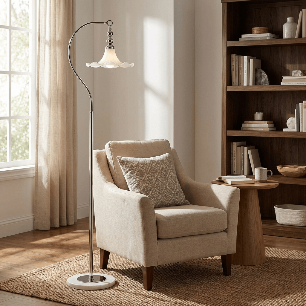 Miriraya Sorrell Arc Floor Lamp