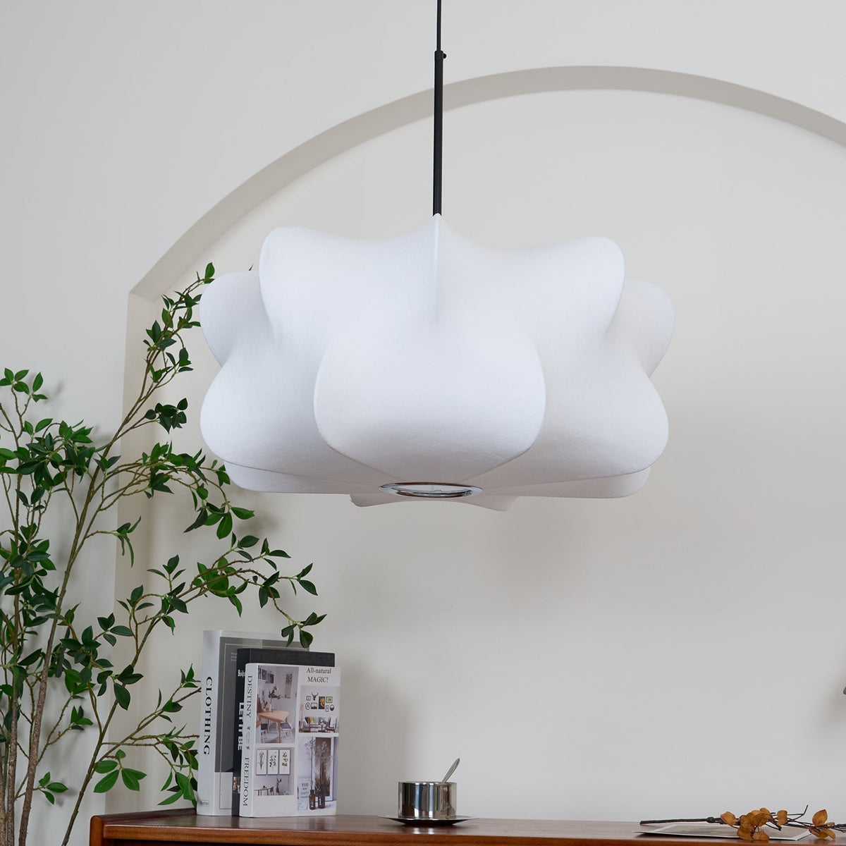Luxe Silk Contemporary Pendant Light