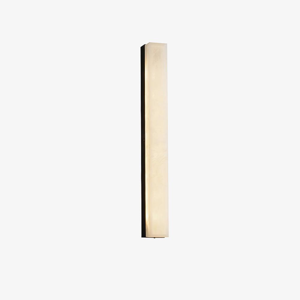 Menepuk Linear Brass Alabaster Wall Lamp