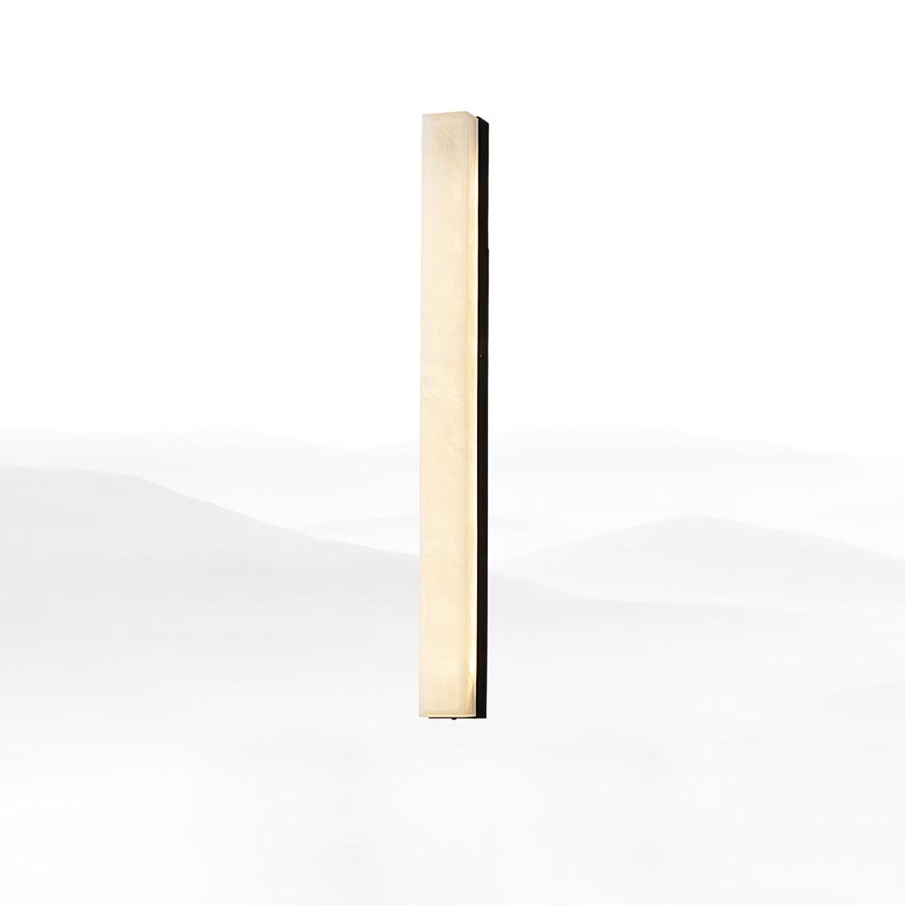Menepuk Linear Brass Alabaster Wall Lamp