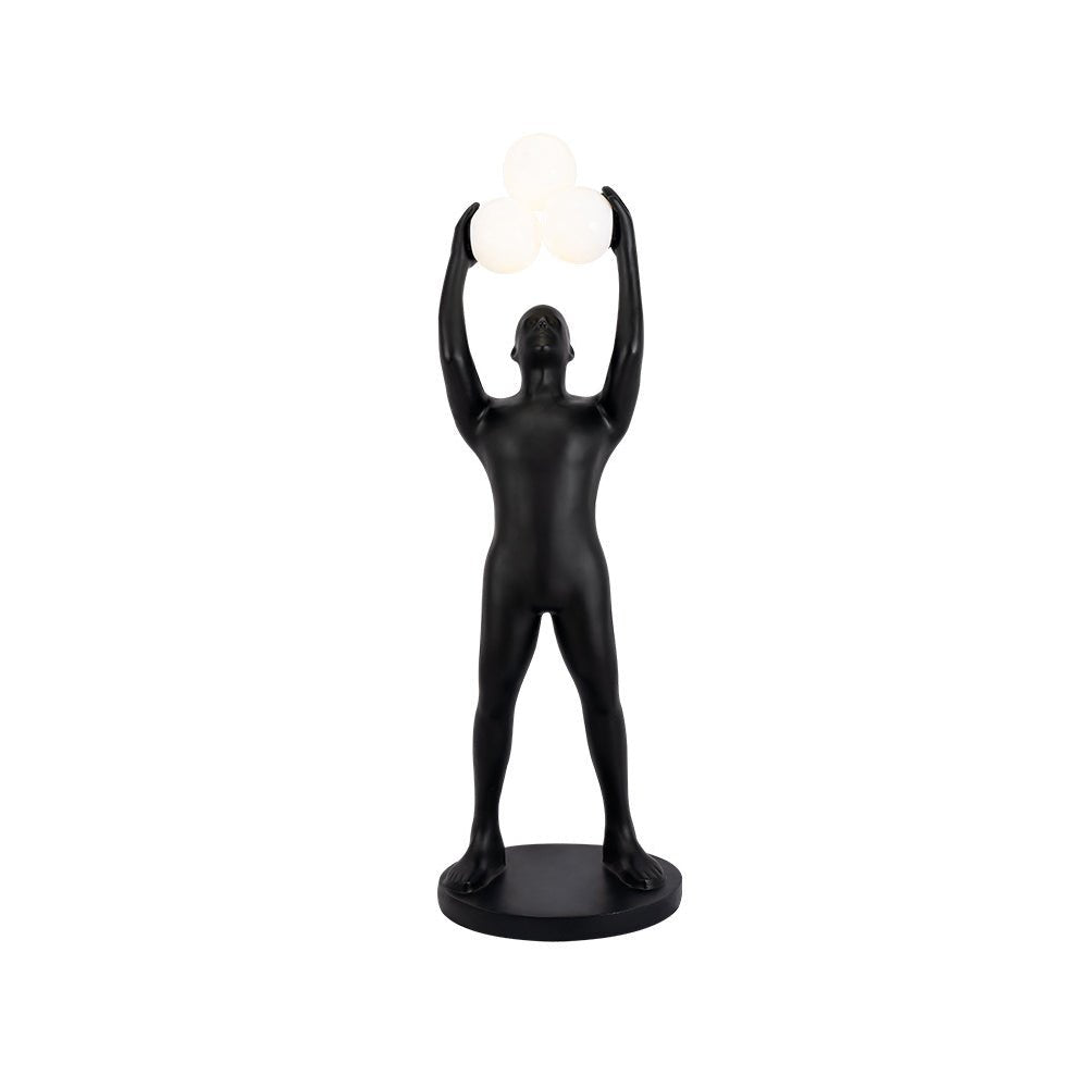 Athranis Uplifted Black Sculptural Floor Lamp
