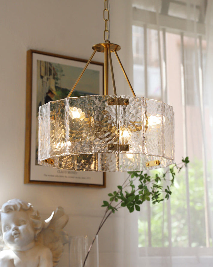 Virelix Glass Drum Chandelier