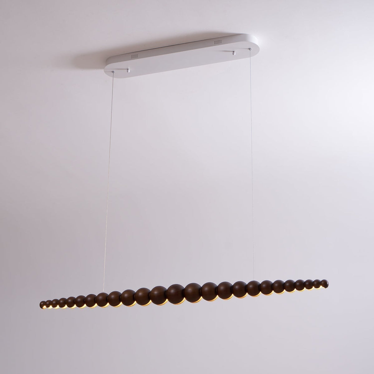 Terubur Beaded Wooden Chandelier
