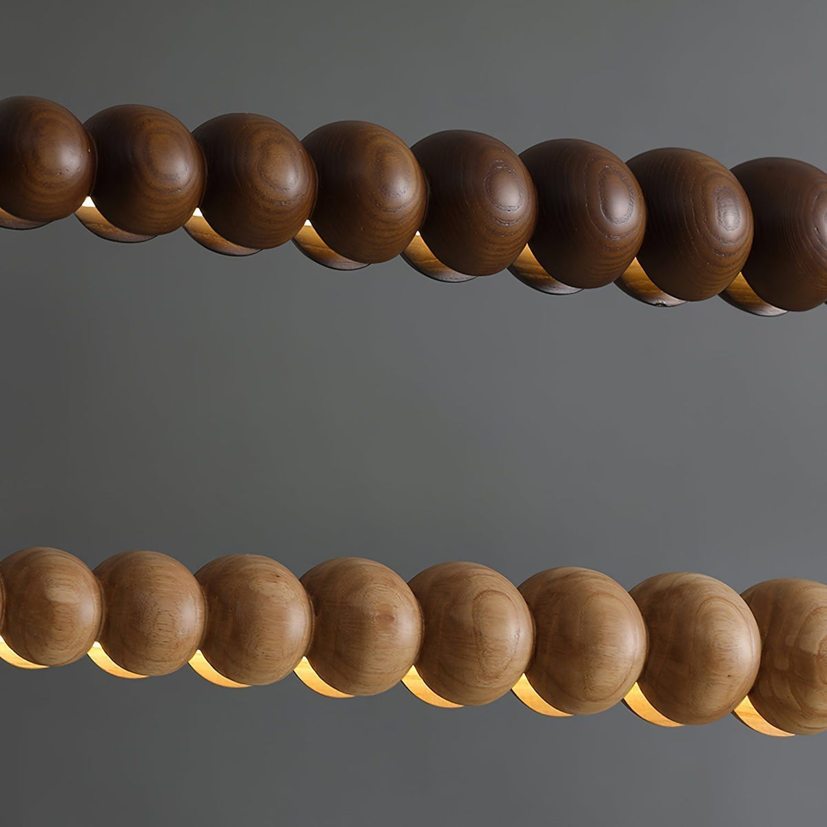 Terubur Beaded Wooden Chandelier