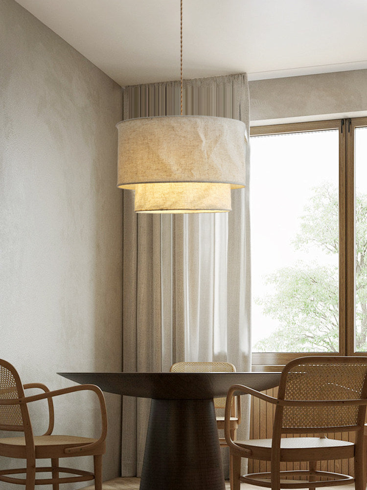 Merrinford Linen Drum Pendant Lamp