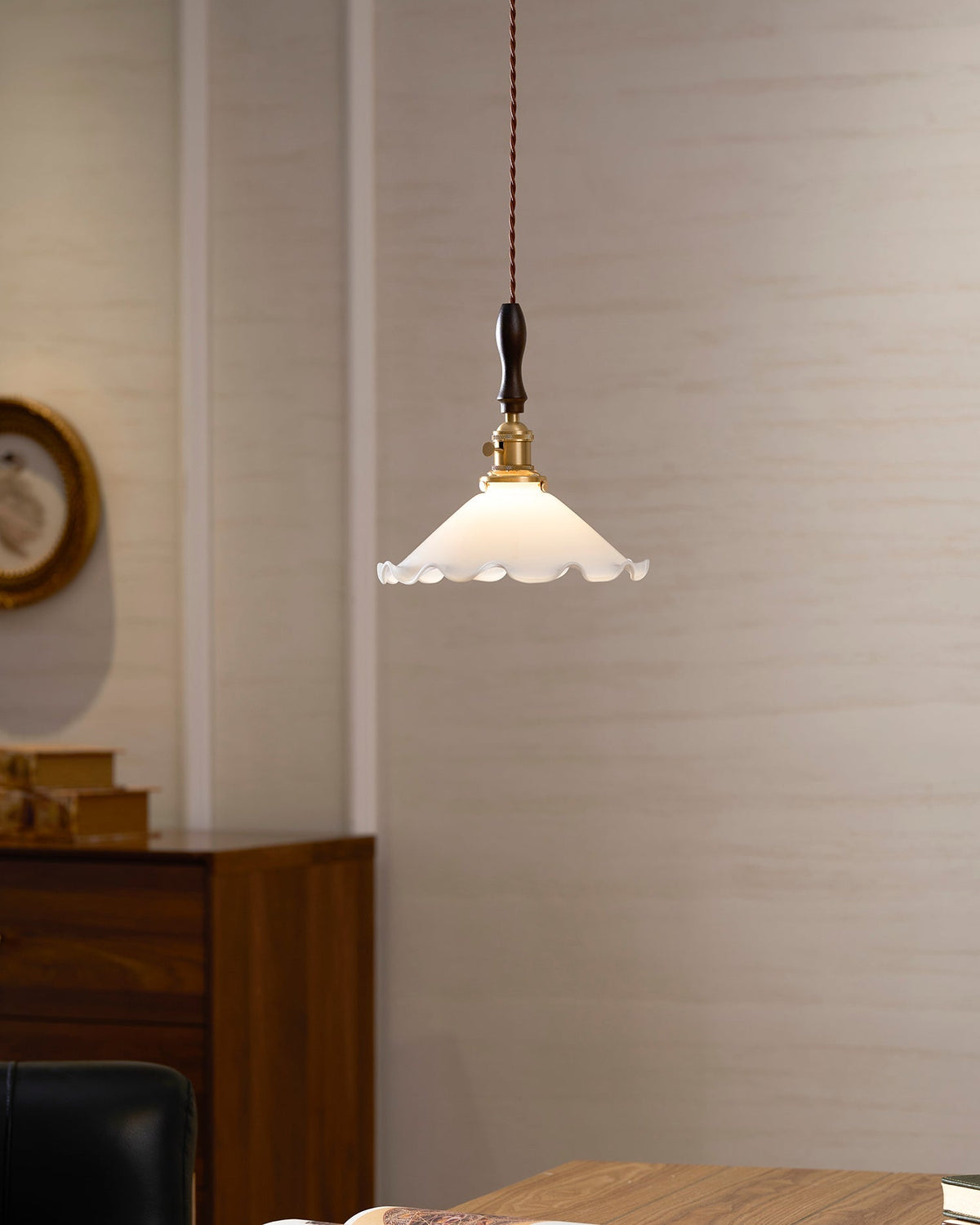 Maribelle Flower Petals Swag Pendant Lamp