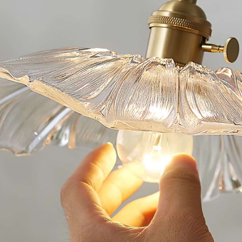 Lavor Flower Glass Ceiling/Pendant Light-Relic Pieces