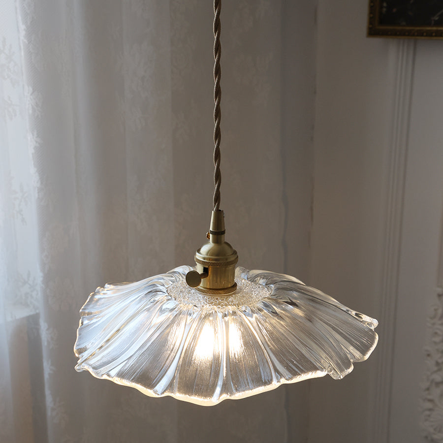 Lavor Flower Glass Ceiling/Pendant Light-Relic Pieces