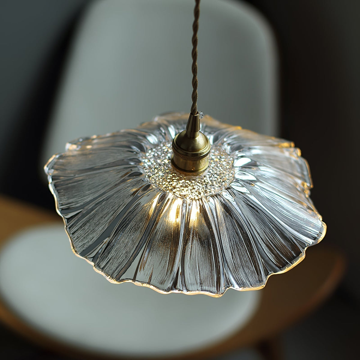 Lavor Flower Glass Ceiling/Pendant Light-Relic Pieces