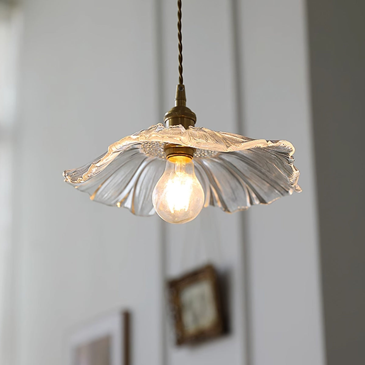 Lavor Flower Glass Ceiling/Pendant Light-Relic Pieces