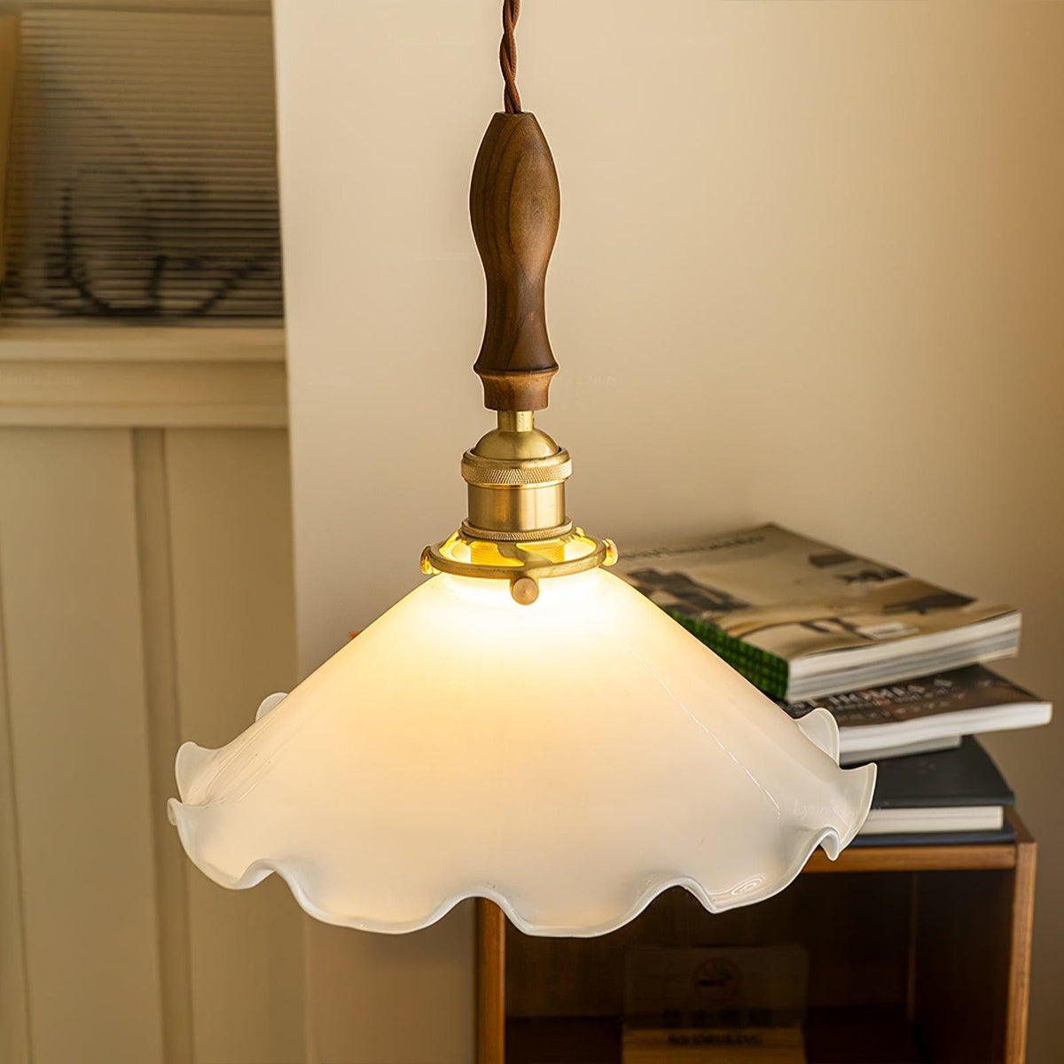 Maribelle Flower Petals Swag Pendant Lamp