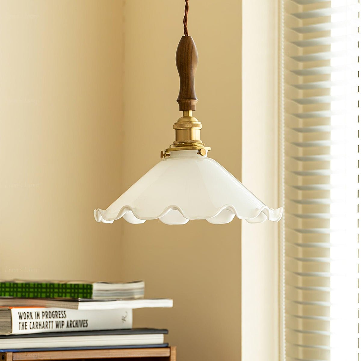 Maribelle Flower Petals Swag Pendant Lamp
