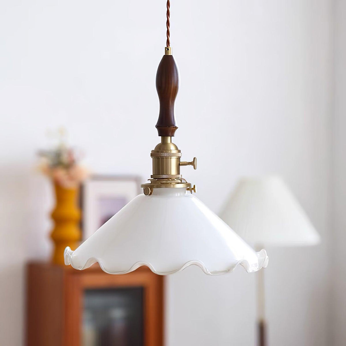 Maribelle Flower Petals Swag Pendant Lamp