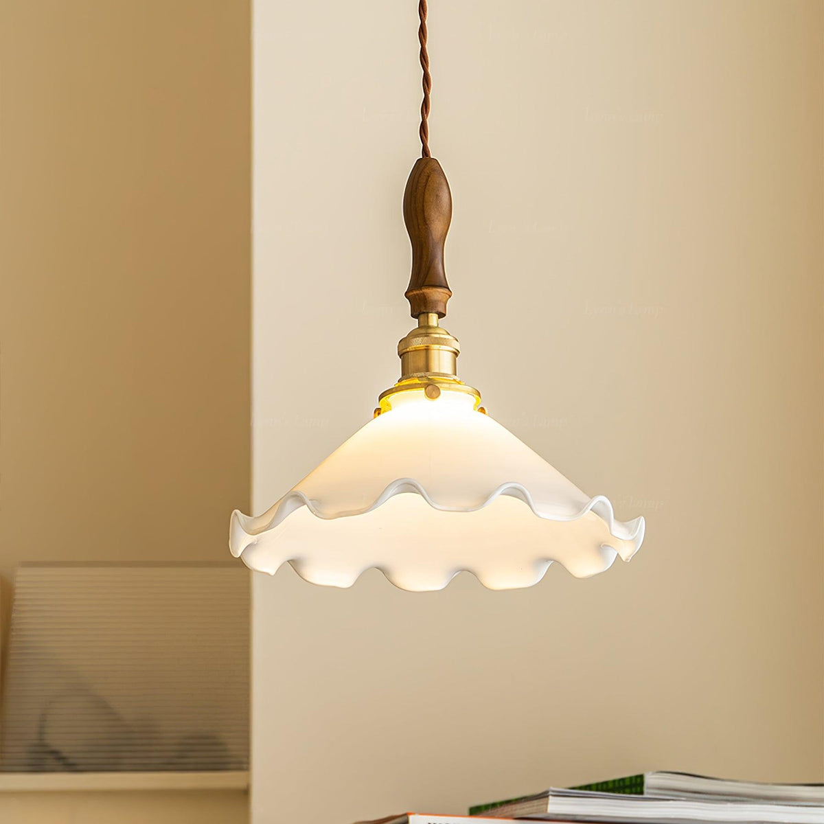 Maribelle Flower Petals Swag Pendant Lamp