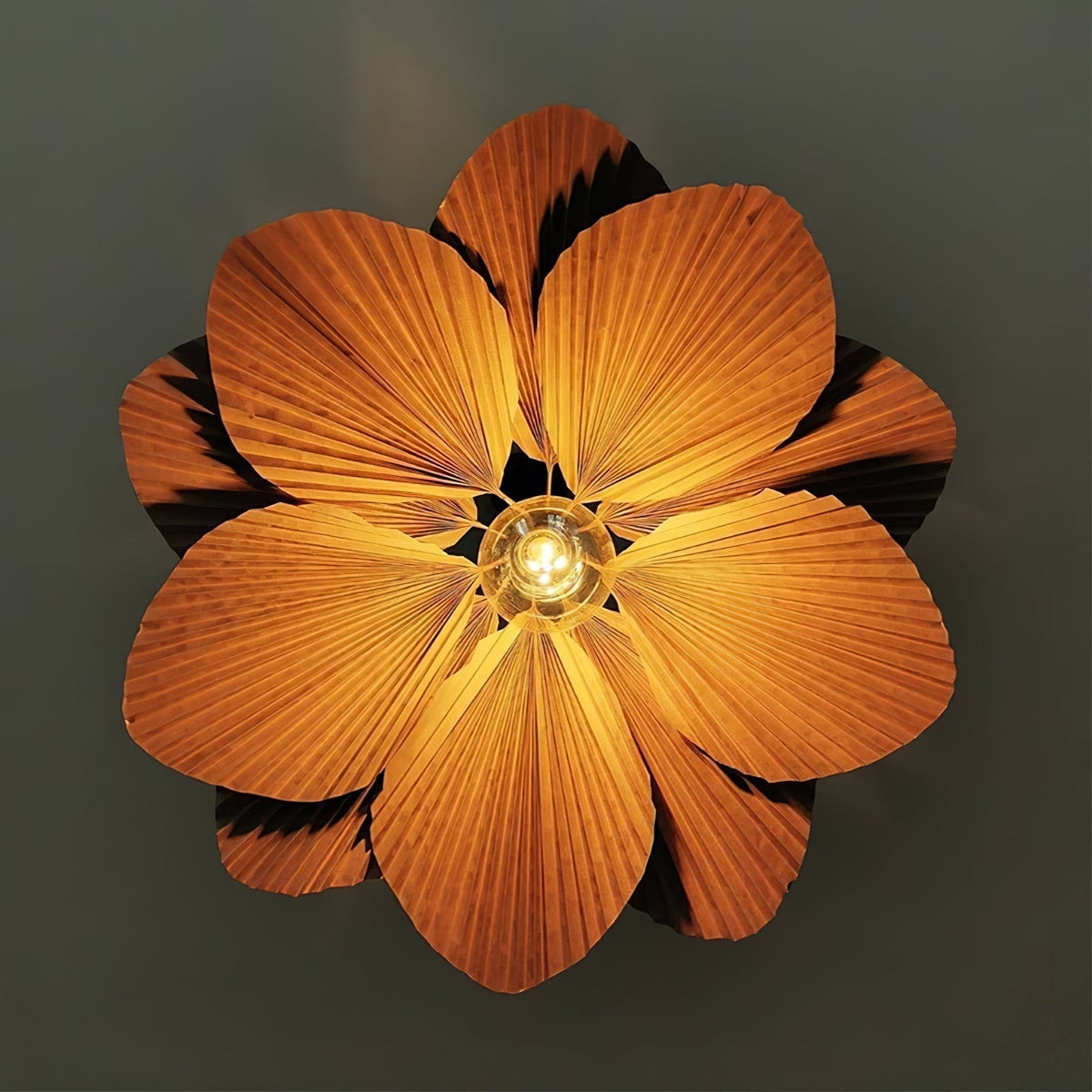 Wedugil Folded Leaf Lotus Pendant Lamp Paper