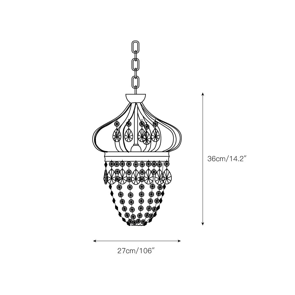 Abella Tear Drop Crystal Chandelier-Relic Pieces