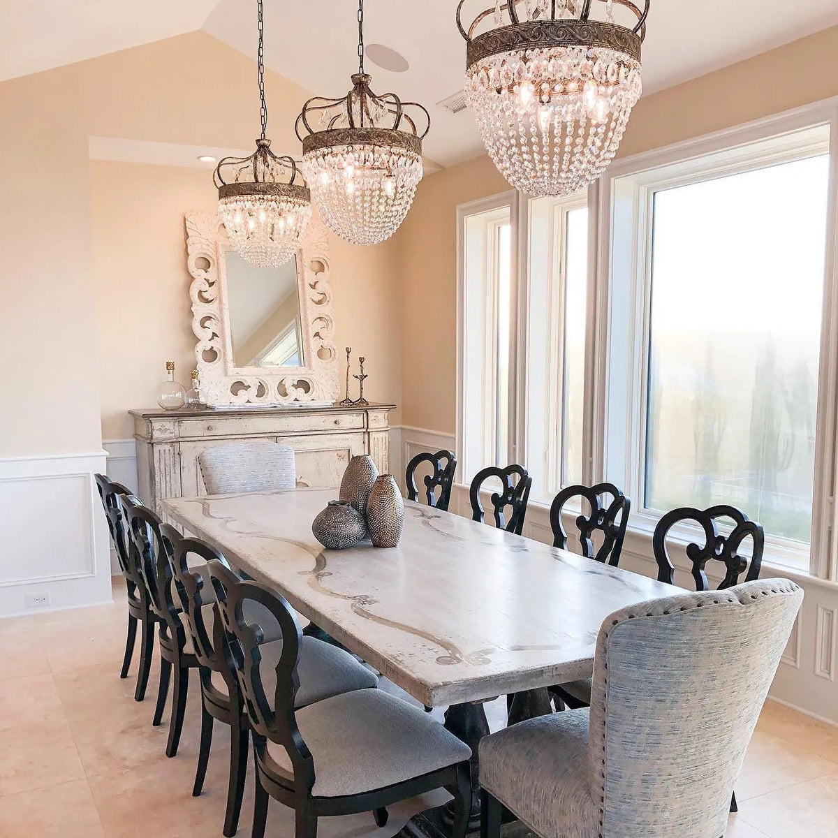 Abella Tear Drop Crystal Chandelier-Relic Pieces
