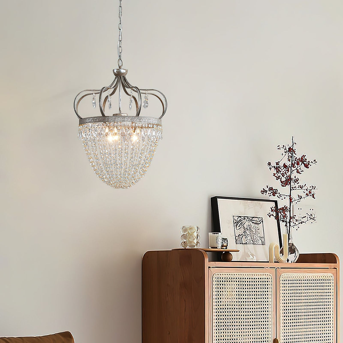 Abella Tear Drop Crystal Chandelier-Relic Pieces