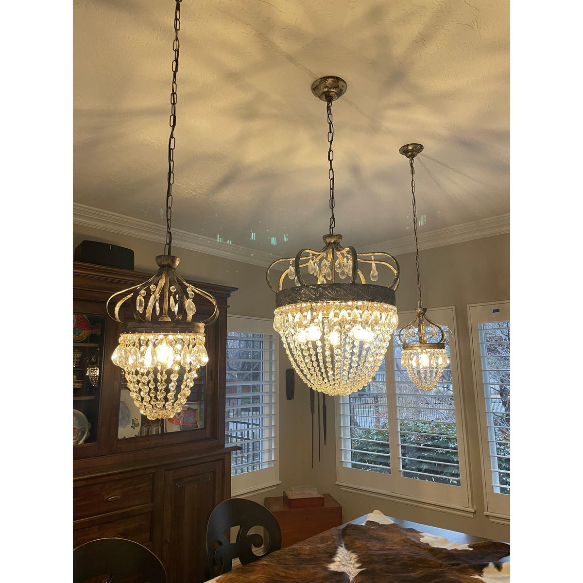 Abella Tear Drop Crystal Chandelier-Relic Pieces