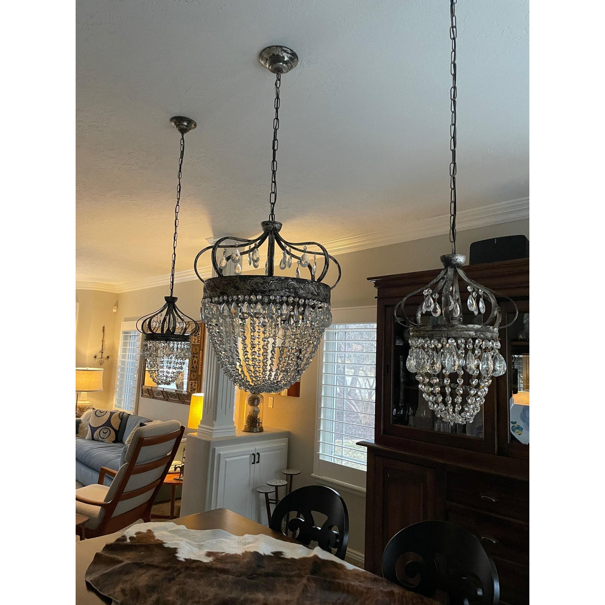 Abella Tear Drop Crystal Chandelier-Relic Pieces