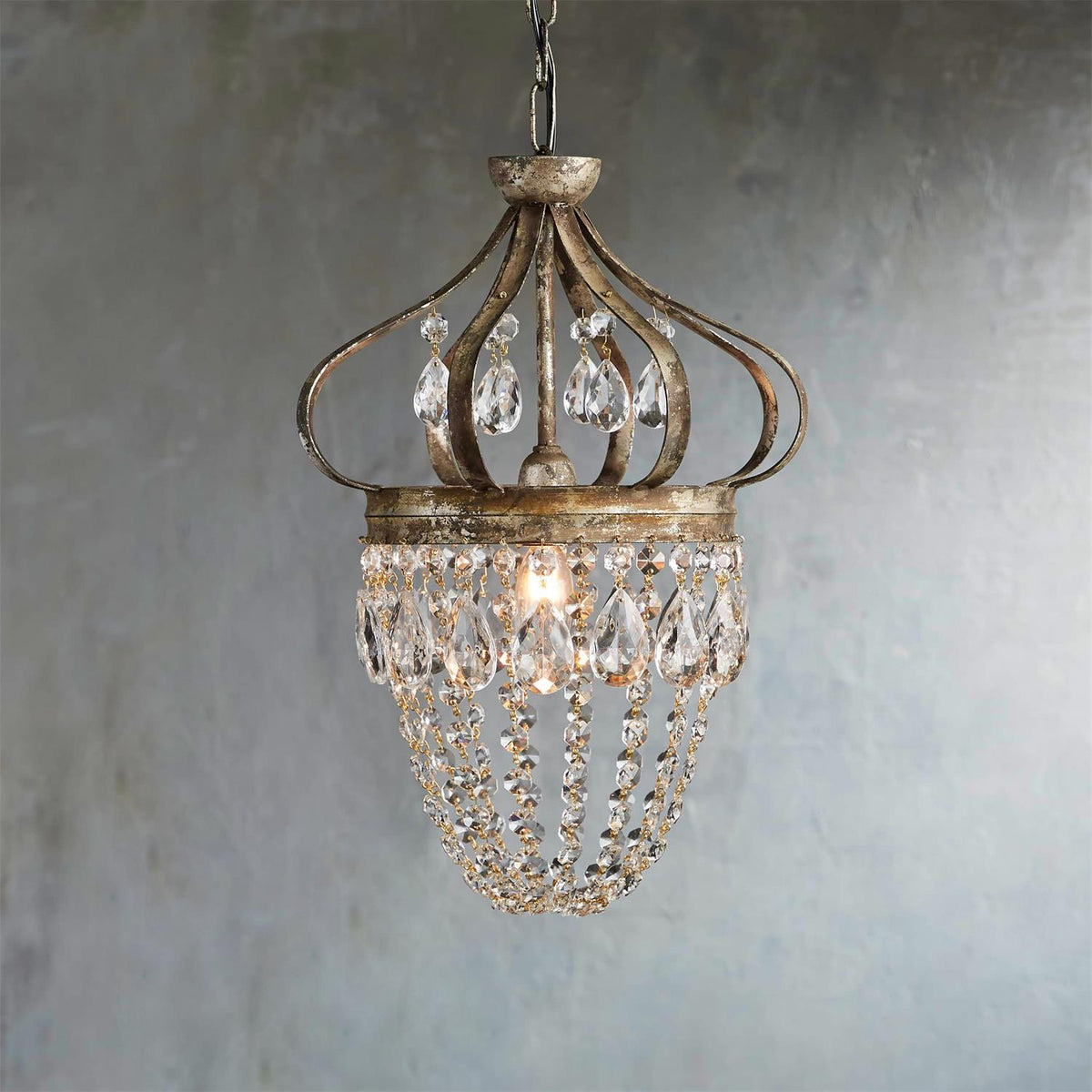 Abella Tear Drop Crystal Chandelier-Relic Pieces